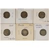 Image 2 : 1881-H,93,1904,05,19 & 1929 CANADA SILVER 10 CENTS