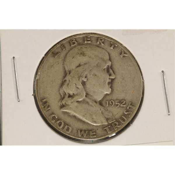 1952-S SILVER FRANKLIN HALF DOLLAR