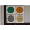 Image 1 : 4 PLASTIC CASINO CHIPS WITH MERMAID BORDERS
