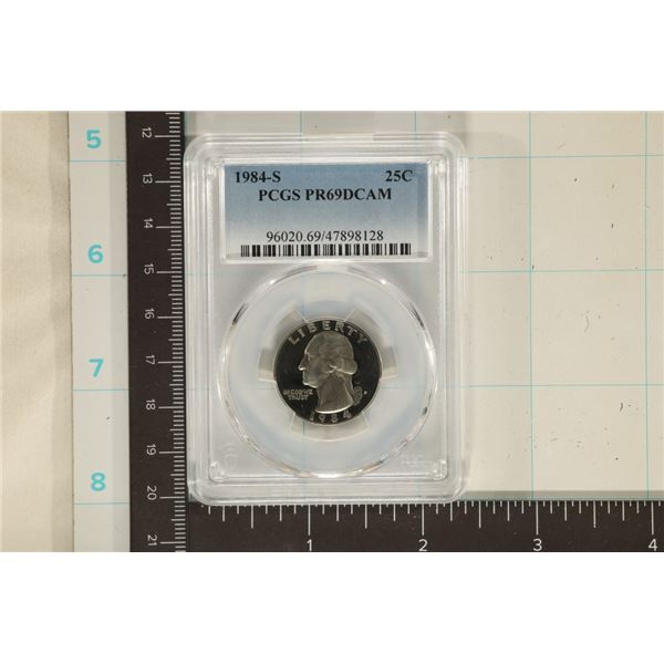 1984-S WASHINGTON QUARTER PCGS PR69 DCAM
