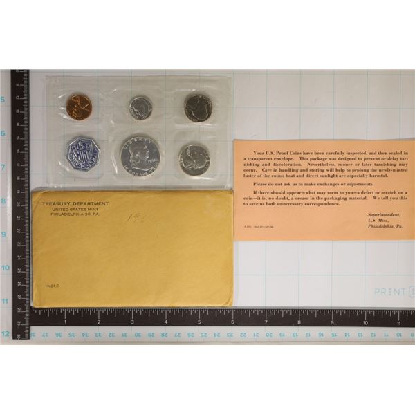 1962 US SILVER PROOF SET (WITH ENVELOPE)