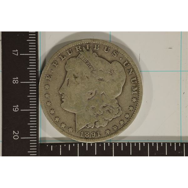 1891-O MORGAN SILVER DOLLAR