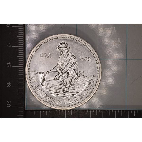 1 TROY OZ .999 FINE SILVER AMERICAN PROSPECTOR