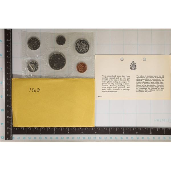 1968 CANADA (PF LIKE) SET IN ENVELOPE WITH PAPER