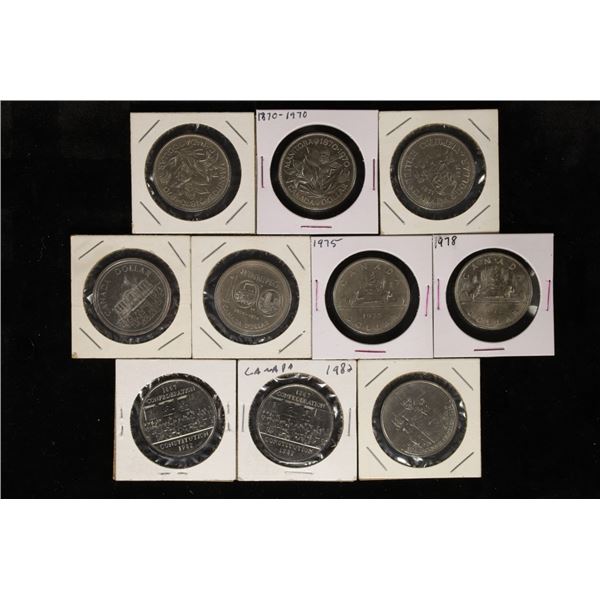 10-CANADA UNC DOLLARS: 1970-1984