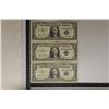3-STAR NOTE $1 SILVER CERTIFICATES: 1957, 57-A &