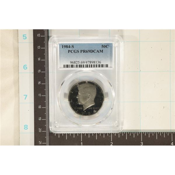 1984-S KENNEDY HALF DOLLAR PCGS PR69 DCAM