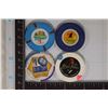 4-$1 PLASTIC CASINO CHIPS: DUNES CASINO, FRONTIER