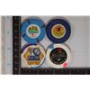 Image 2 : 4-$1 PLASTIC CASINO CHIPS: DUNES CASINO, FRONTIER