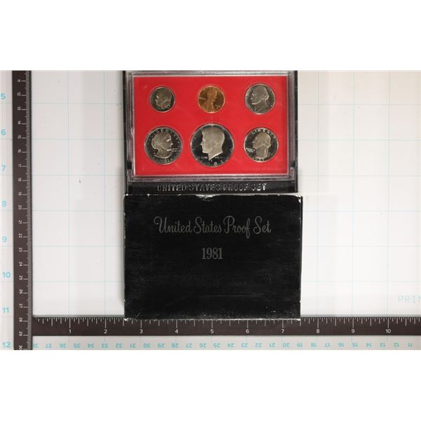 1981 US PROOF SET (WITH BOX)