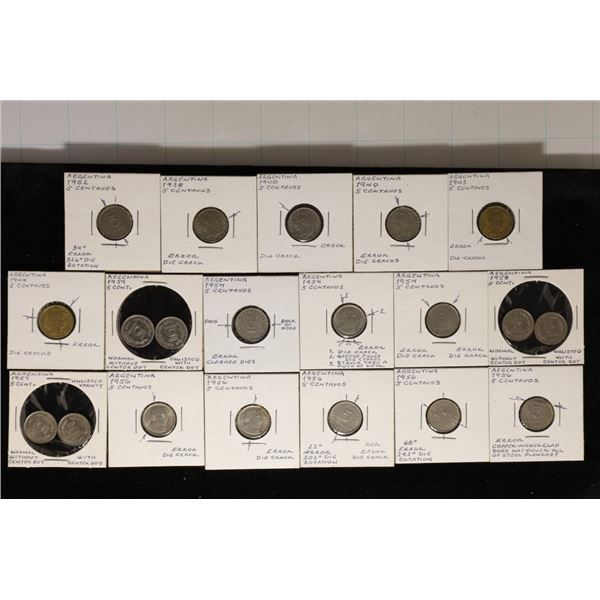 20 ARGENTINA 1938-1957 5 CENTAVOS INCLUDES