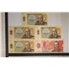 Image 1 : 5- CZECHOSLOVAKIA BILLS: 4-1986-10 KORUN & 1-1987