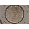 Image 2 : 1961-J GERMAN SILVER 5 MARK .2251 OZ. ASW