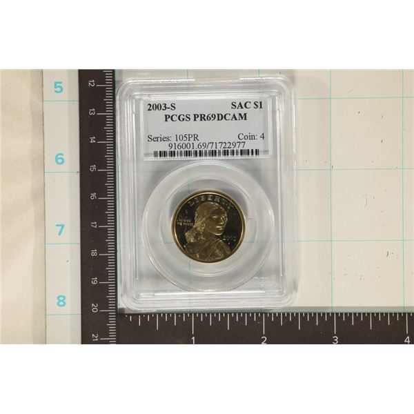 2003-S SACAGAWEA DOLLAR PCGS PR69 DCAM