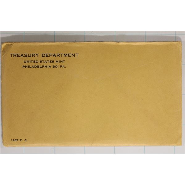 1957 US SILVER PROOF SET (WITH ENVELOPE) SEALED