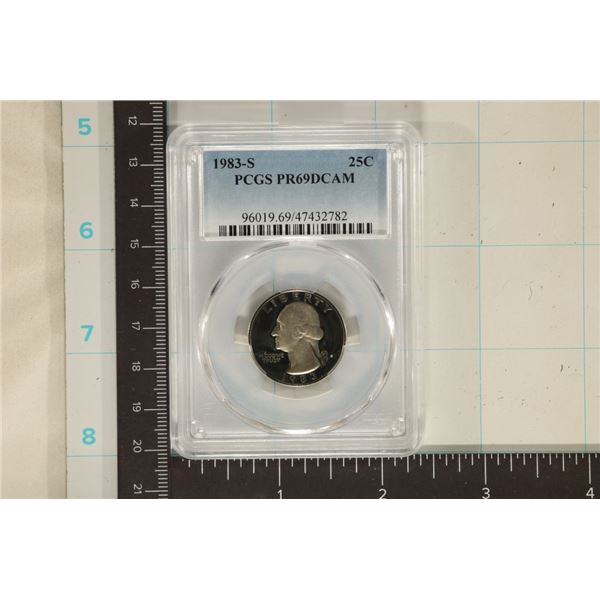 1983-S WASHINGTON QUARTER PCGS PR69 DCAM