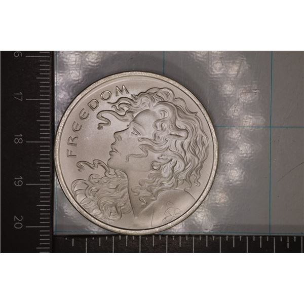 1 TROY OZ .999 FINE SILVER UNC 2018 FREEDOM GIRL