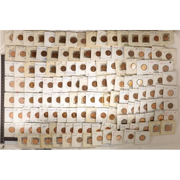 145-LINCOLN CENTS:1963-2009 UNC'S & PROOF'S