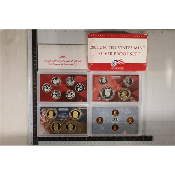 2009 US SILVER PROOF SET (WITH BOX) & CERTIFICATE