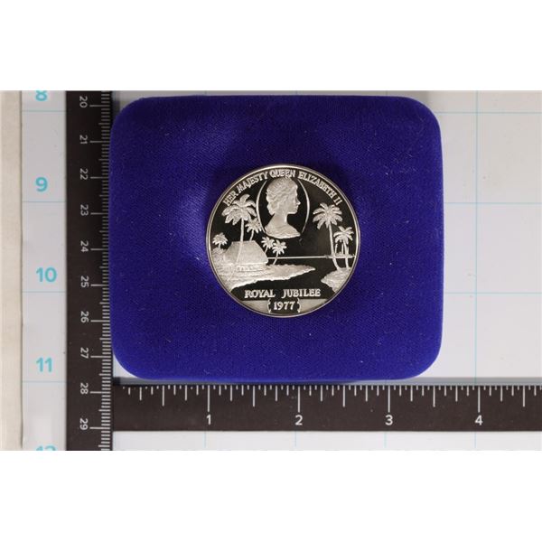 30.9 GRAMS STERLING SILVER 1977 SAMOA $1, ROYAL