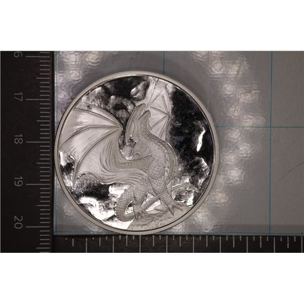 1 TROY OZ .999 FINE SILVER ANNE STOKES PF DRAGONS