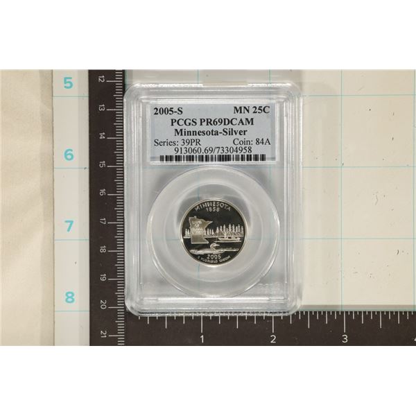 2005-S SILVER MINNESOTA QUARTER PCGS PR69 DCAM