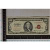 Image 1 : 1966 US RED SEAL $100 NOTE WITH SMALL INK ON THE