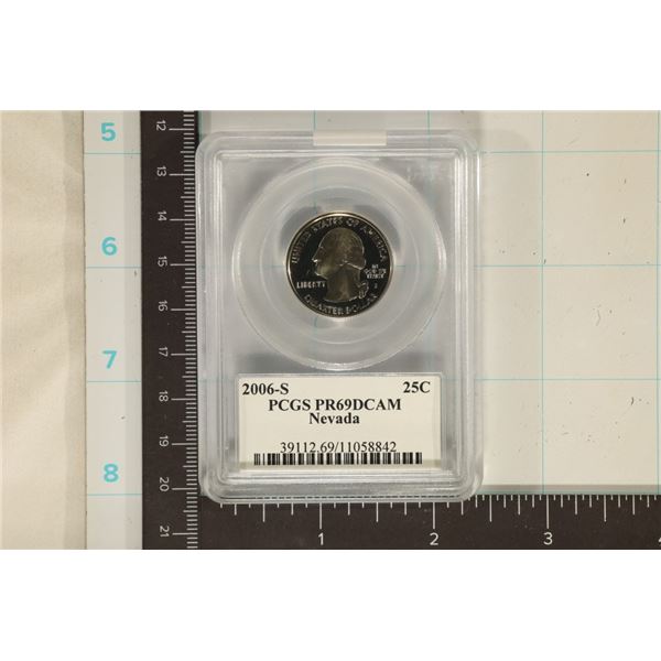 2006-S NEVADA QUARTER PCGS PR69 DCAM