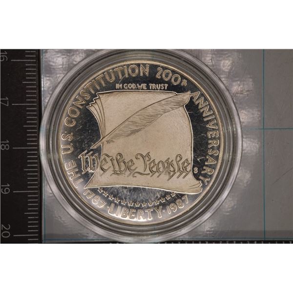 1987-S US CONSTITUTION PF SILVER DOLLAR