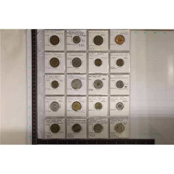 20 TRANSPORTATION TOKENS: NORTH STAR BOROUGH,