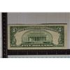 Image 2 : STAR NOTE 1953 US $5 SILVER CERTIFICATE BLUE SEAL