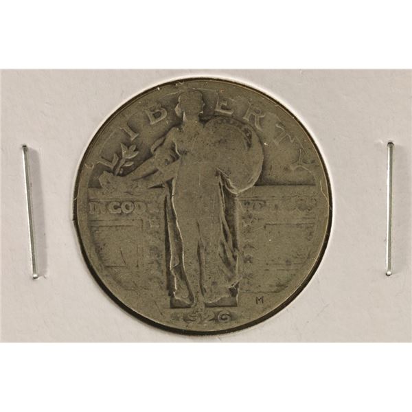 1926 SILVER STANDING LIBERTY QUARTER
