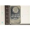 Image 2 : 1 TROY OZ .999 FINE SILVER PF INGOT US STATE SILV.