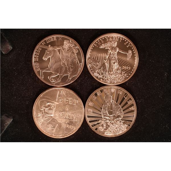 4-1 OZ. COPPER UNC ROUNDS: REDHORSE OF WAR,