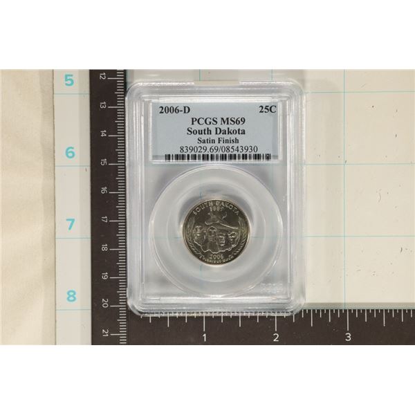 2006-D SOUTH DAKOTA QUARTER PCGS MS69