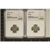 2 MERCURY DIMES: 1941-S NGC VF35 & 1942-S NGC