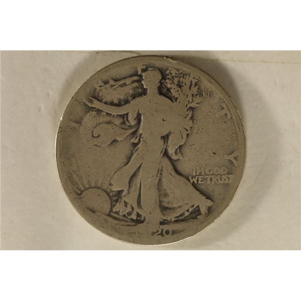 1920-D SILVER WALKING LIBERTY HALF DOLLAR