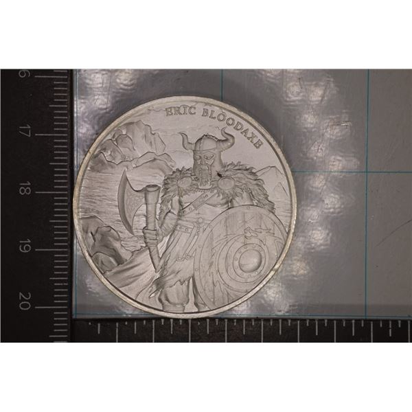 1 TROY OZ .999 FINE SILVER UNC "ERIC BLOODAXE"