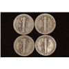 Image 2 : 1918, 25-S, 26-D & 1944 SILVER MERCURY DIMES