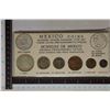 MEXICO 6 COIN SET: .100 SILVER 1966 PESO, 1964 50