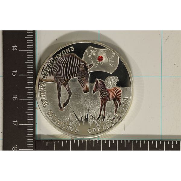 1 OZ. SILVER PLATED PF 2014 ZAMBIA 1000 KWACHA