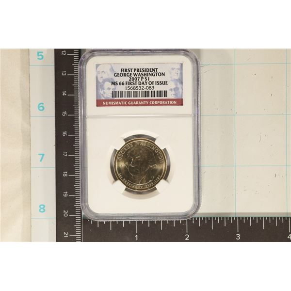 2007-P GEORGE WASHINGTON $1 NGC MS66