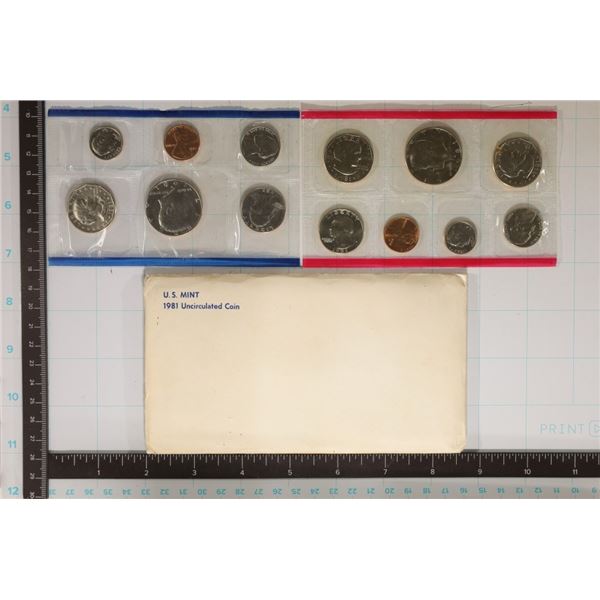 1981 US MINT SET (UNC) P/D/S (WITH ENVELOPE)