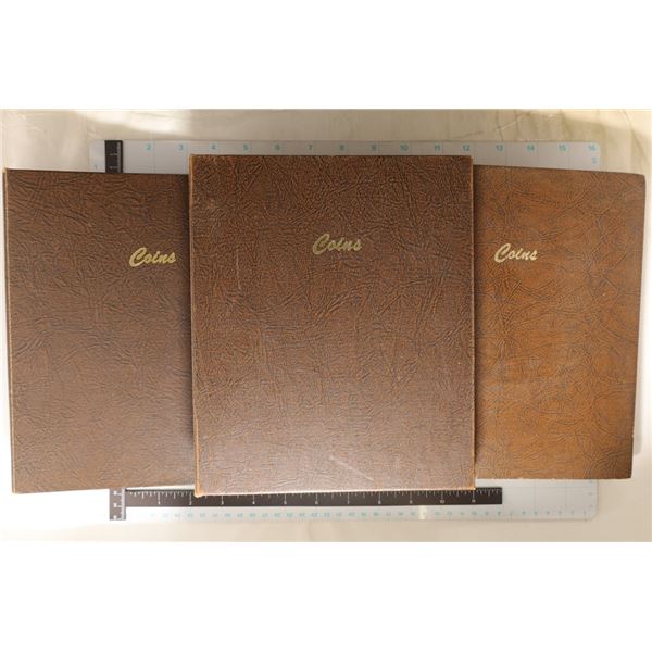 3 VINTAGE DANSCO ALBUMS LABELED "COINS", 1 WITH