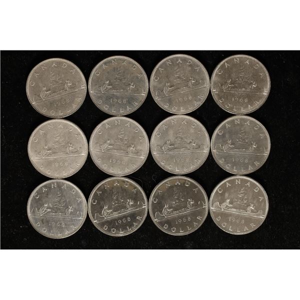 12-1968 CANADA $1 UNC -BU COINS