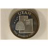 .5 OZ. PF STERLING SILVER UTAH STATE ROUND