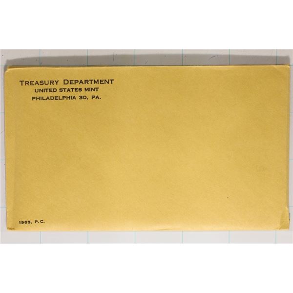 1963 US SILVER PROOF SET (WITH ENVELOPE) SEALED