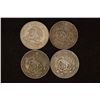 Image 2 : 1950, 51, 52 & 1953 MEXICO SILVER 25 CENTAVOS