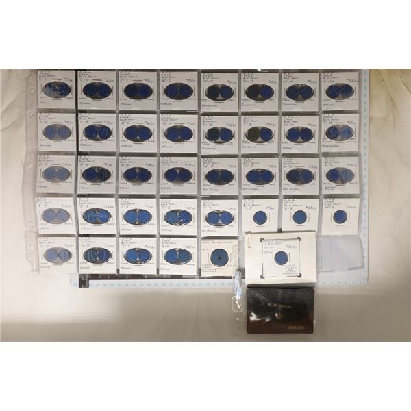 71-BLUE PULP VINTAGE US TAX TOKENS WITH LEATHER