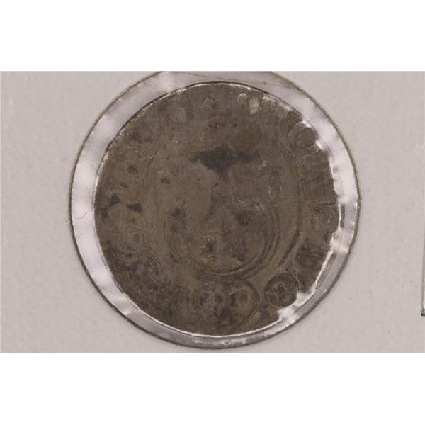 1600'S HAND HAMMERED POLAND SILVER 1/24 TALER